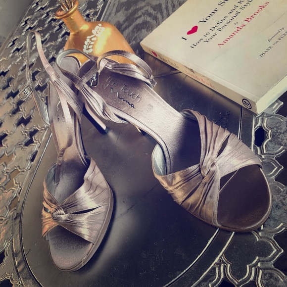 nina silver wedding shoes